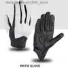 Cinco dedos Guantes Accesorios para motocicletas Guantes de motocicleta Guantes de motocross de cuero Protección de motociclista Guantes de pantalla táctil de piel de cabra Q231206