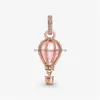 Bedels 100% 925 Sterling Sier Sparkling Pink -Air Balloon Dangle Charm Fit Originele Europese Armband Mode Bruiloft Egageme280Y Dr Dhdhf