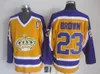 La Kings Jersesys 남자 하키 레트로 저지 30 Rogatien Vachon 33 Marty McSorley 22 Williams 20 Luc Robitaille 23 Brown