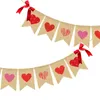 10PCS 2,5M Länge Valentinstag Hochzeit Vorschlag Party Dekoration Hochzeit Herz Liebe Bogen Fischschwanz Flagge Hanf Schwalbenschwanz flagge