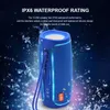 Mobiele telefoonluidsprekers LED 1800mAh Bluetooth-luidspreker TG288 IPX6 waterdichte contrabaskolom AUX TF USB draadloze luidspreker voor smartphones PC's laptops 231206