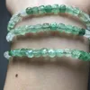 Braccialetti a maglie Bracciale al quarzo verde fragola naturale Guarigione alla moda personalizzato per uomini donne Amanti dei gioielli con pietre preziose Regalo 1 pz