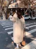 Women's Fur Faux Coat Women White Long Mink 2023 Winter Fashion Temperament High Quality Thick Warmth Jacket Clothing 231206