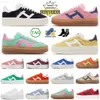 Topp 2023 Designer Gazelle Bold Designer Casual Shoes For Mens Women Pink Glow Flash Aqua Lucid Core Black Pulse Gazelles Sports Trainers Sneakers 36-45 EUR