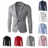 Męskie garnitury Blazers w stylu europejskim Man Blazers z długim rękawem Wiosna jesienna męska garnitur mody dla mężczyzn 231206