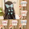 Hårtillbehör Hanfu Ornament Söt Tassel Butterfly Wing Accessory Kids Girl Hairpin Children Barrettes Chinese Style Clip