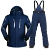 Autres articles de sport Hommes Super Chaud Épaissir Imperméable Coupe-Vent Hiver Neige Costumes Ski Et Snowboard Vestes Pantalons Plus Taille Marques 231205