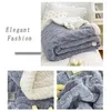 Chair Covers Thick Bed Blanket Double Layer Winter Lamb Fleece Home Warm Sherpa Soft Sofa Cover Throw Born Wrap Kids Bedspread