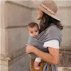 Carriers Slings Backpacks Wrap Baby Carrier - Original Stretchy Infant Sling Perfect For Newborn Babies And Children Up To 35 Lbs Drop Dhp8E