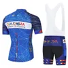 2022 TEAM Colombia Blue PRO maglia da ciclismo 19D gel pantaloncini da bici tuta MTB Ropa Ciclismo mens estate ciclismo Maillot culotte Clothi2372