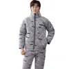 Herren-Nachtwäsche Herren-Pyjama mit Reißverschluss, gesteppt, geometrische Muster, Pyjama-Sets, warmer Homesuit, Flanell, gesteppt, 2-teilig, langärmlig, Winter-Nachtwäsche 231206