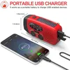 Portable S ers Emergency Hand Crank Radio with LED Flashlight AM FM NOAA Weather Solar 2000mAh Power Bank Phone Charged 231206