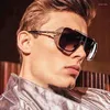 Sonnenbrille Steampunk Für Männer Frauen Luxus Vintage Im Freien Fahren Metall Punk UV400 Sonnenbrille Mode Männlich Weiblich Brillen 2023