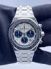 Mens Luksus Watch Audemar Pigue Mechaniczne zegarki Swiss Madeepic Royal Oak 26315st Srebrny i Blue Dial Men Watch Watch Paper