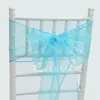 Sashes 25st Sheer Organza Chair Bow Cover Band Gold For Wedding Party Bridal Shower Banket Decoration 231205