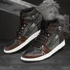 Mode män kvinnor anime klänningskor buster svärd j1 springande sneakers italy populära höjder toppar manga läder designer anpassade animes för ffvii fans sportskor eu 36-48