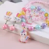 Unicorn Children's Decorative Halsband Set Little Girl Baby Jewelry Birthday Present