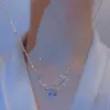 Очаровательное модное ожерелье с оленем, 1 шт., инкрустированное искусственным кристаллом