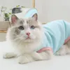 Costumes de chat, vêtements imprimés d'ours, mignons, respirants, en Polyester, sans manches, doux, gilets pour chaton, chiens