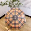 Hipster hommes d'affaires parapluies Plaid parasol pliant automatique clair parapluie protection solaire UV protection parapluie