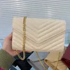 Kobiety woc łańcuch portfelów kawiorowe torby na ramię luksusowe projektanci torebki skórzane hasp swobodne liste