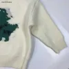 Nuovo maglione per bambini Felpa con cappuccio per bambini jacquard di dinosauro Taglia 90-150 Abiti firmati per bambini Pullover per bambini lavorato a maglia a maniche lunghe Dec05