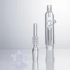 NC018 Hookah Glass Pipe Dab Rig Water Bong Air Hole Reciclar Bubbler Bongs 14mm Quartz Cerâmico Prego