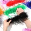 Outros Home Garden Fur Feather Slap Pulseiras Cuff Acessórios de Cabelo Tornozeleira Pulseira Pulseira Slaps nas Mangas 230105 Drop Delivery Dhzej