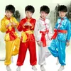 Stadiumkleding Chinese traditionele Wushu-uniformen Kostuum Kinderen Jongens Meisjes Shirt Broek Set voor kinderen Prestatiekleding