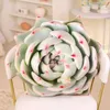 Coussin/décoratif 3D succulentes Cactus jet décoratif pour les amoureux verts mignon en peluche feuille succulente pour canapé nouveauté coussin