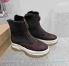 Martin High Rise Thick Sole Wool Snow Boots