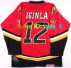 Jarome 12 Iginla 34 Miikka Kiprusoff Vintage Koho Throwback Хоккейная майка 25 лет 1980 1981 2005 2006 с нашивкой красный черный размер S-4Xl