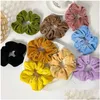 Accessoires de cheveux Filles Veet Scrunchies Chapeaux Élastique En Caoutchouc Bandeau Femmes Poils Porte-Corde 20 pcs Drop Livraison Produits Dh6Lt