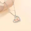 1pc Mama Be Baby Feet Heart Necklace Thanksgiving From Husband to Wife