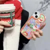 携帯電話ケースかわいい3Dサンタクロースエルク雪だるまクリスマンツリー電話ケースiPhone 15 Pro Max 12 14 Pro 11 13 XS 7 Plus Laser Clare Cover J231206