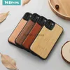 Mobiele telefoon hoesjes Real Wood Back Case voor iPhone 11 12 13 14 15 Plus Pro Max Echt Bamboe Walnoot Houten Hard Gratis Aangepaste Gift Telefoonhoesje Funda J231206