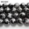 Lösa ädelstenar meihan naturliga 6mm 8mm 10mm gabbro slät runda pärlor för smycken gör design mode sten diy armband halsband