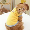 Costumes de chat, vêtements imprimés d'ours, mignons, respirants, en Polyester, sans manches, doux, gilets pour chaton, chiens