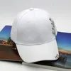 Top kapaklar hip hop kamyoncu şapkaları vizörler erkekler Snapback beyzbol şapkası ayarlanabilir vintage demir zinciri açık hava sporları nefes alabilen