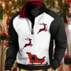 Mens Hoodies Sweatshirts Zipper Hoodie For Men mode Christmas 3D Overdimensionerad Autumn Vintage Pullover Casual Long Sleeve Tops 231206