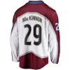 Maillots de hockey personnalisés Nathan Mackinnon 29 Mikko Rantanen 96 Gabriel Landeskog 92 Cale Makar 8 Jesrey Bourgogne Blanc Marine Couleur avec Coupe 2023