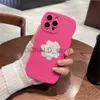 Cell Phone Cases Cute 3D Flower Wavy Frame Camera Protected Phone Case For iPhone 11 12 13 14 15 Pro Max Girly Lady AntiDrop Silicone Soft Cover J231206