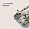 Other Cat Supplies Cat Litter Box Large Capacity Semi-enclosed Sandbox Design Box for Cats Plastic Pet Toilet Anti Splash Tray Big litter Bedpans 231206