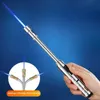 360° Use Hose Metal Butane No Gas Lighter Spray Gun Turbo Jet Blue Flame Torch Outdoor BBQ Cigar Kitchen Welding Jewelry Tools