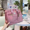 Cuir 2024 Sacs fourre-tout Designer épaule vache sac dames sac à main grand motif litchi rose clair fille mode cuirs souples de haute qualité totesZ4PI S9DO sacs 9TOK