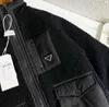 ニューラムウールベビージャケットデザイナーキッズコートサイズ120-170マルチポケットデコレーション幼児冬の服の子供アウターウェアDec05