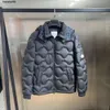 Mens Puffer Kapşonlu Ceketler NFC Tasarımcı Klasik Stil Gri İçinde Erkek Dış Giyim Eşitli Kol Bandı Kış Paltoları Asya Boyutu 1-5