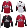 Jerseys Personalizado AHL Cleveland Lake Erie Monstros Hóquei Jersey Qualquer Nome Número Ed Top Quality Branco Vermelho Preto