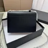 Echtes Leder Umhängetaschen Luxus Designer Vintage Umhängetasche für Damen Hochwertiges Rindsleder Weibliche Alligator Messenger Bag Kette Feminina