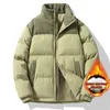 Veste en coton d'hiver en bas pour hommes masculins masculine sports décontractés chauds colorés en velours côtelé vestes parka 2023 231205